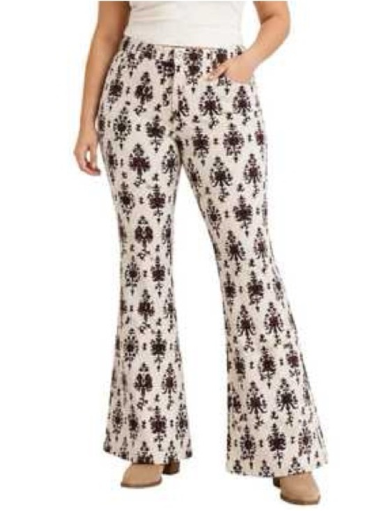 Pilcro Pants - Anthropologie Pilcro And The Letterpress Floral Corduroy High Rise Bootcut Pants